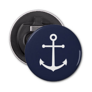 Nautical Navy Blue Anchor Bottle Opener