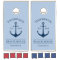 Nautical Navy Blue Anchor Custom Beach House Name