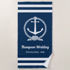 Nautical Navy Blue Anchor Custom Wedding