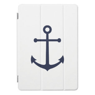 Nautical Navy Blue Anchor iPad Pro Cover