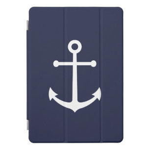 Nautical Navy Blue Anchor iPad Pro Cover