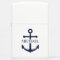 Nautical Navy Blue Anchor Personalized Name