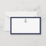 Nautical Navy Blue Anchor Wedding Advice&Wishes Advice Card<br><div class="desc">Modern Nautical Navy Blue Anchor Wedding Advice and Wishes Card
featuring navy blue anchor white background with navy blue border.

Perfect for wedding,  baby shower,  birthday party,  bridal shower,  bachelorette party and any special occasions.</div>