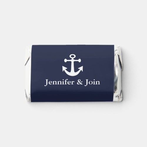 Nautical Navy Blue Anchor wedding  Hersheys Miniatures