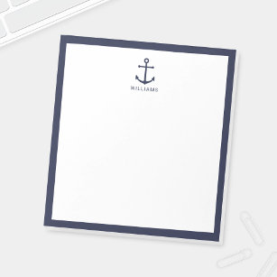 8.5 x 11 Blank Notepad, Captain Notepad