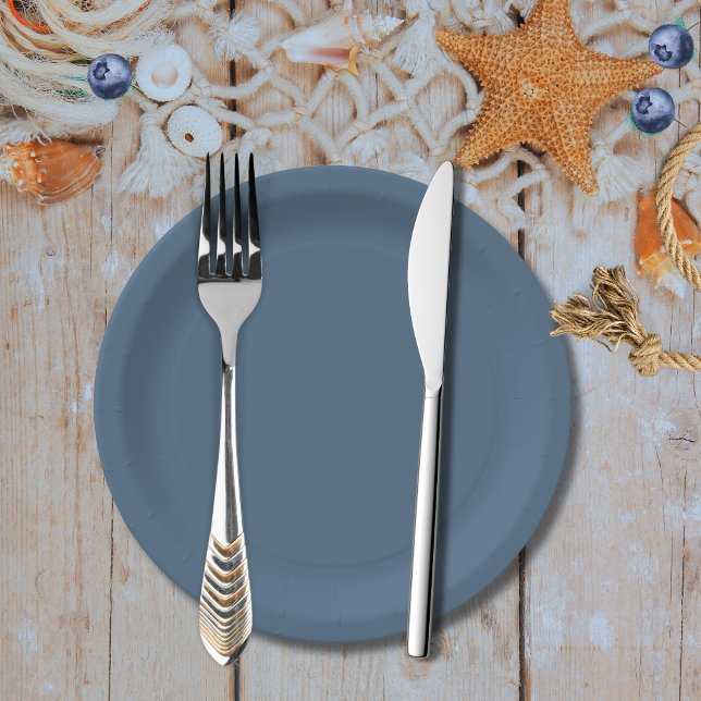 Nautical navy blue Baby shower  Paper Plates (Creator Uploaded)