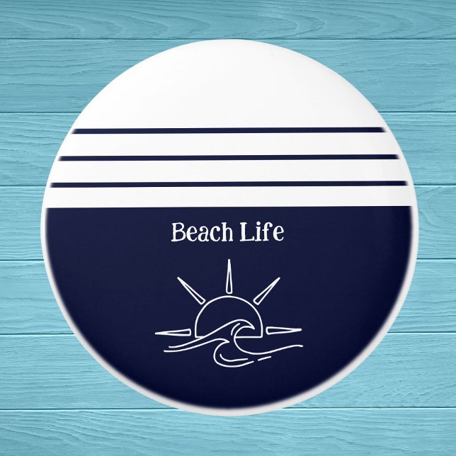 Nautical Navy Blue Beach House Sea Ceramic Knob (Creator Uploaded)