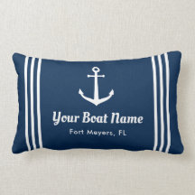 custom boat pillows