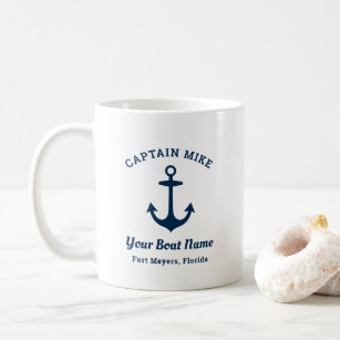 Skipper Nautical Phrases Bone China Galley Mug 