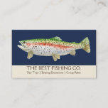 Nautical Navy Blue Fishing Guide Lake Charter Boat Business Card at Zazzle