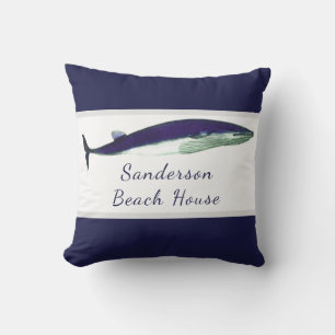 Nautical Navy Blue pillow solid color coastal