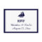 Nautical Navy Blue Sailboat Wedding RSVP Cards