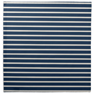 Nautical Navy blue Stripes Bridal Shower Napkin