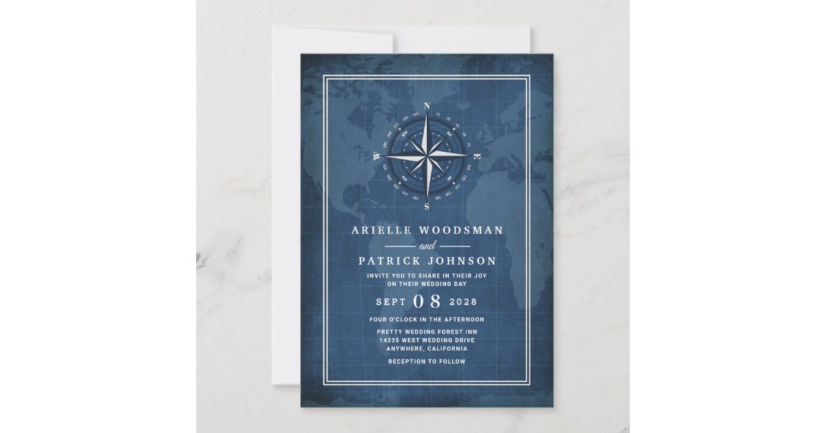 nautical-navy-blue-white-vintage-compass-wedding-invitation-zazzle