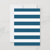 Nautical Navy Couples Shower Invitation Card (Back)