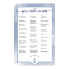 #Nautical Navy+Dusty Blue Watercolor Seating Chart