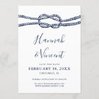 Nautical Navy Knot Save the Date Card