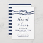 Nautical Navy Knot Save the Date Card