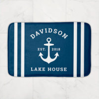 Nautical Navy Lake House Anchor Family