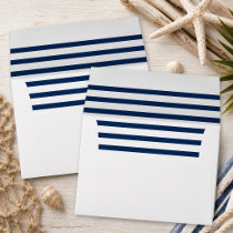 Nautical Navy Striped | Inside Envelope