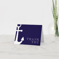 Nautical, Navy Stripes Thank You Cards