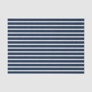 Nautical Navy Stripes Tissue Paper