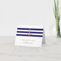 Nautical Navy Thank You Cards