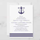 Nautical Navy Wedding Invitation