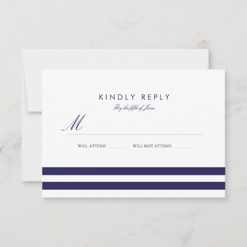 Nautical Navy Wedding RSVP