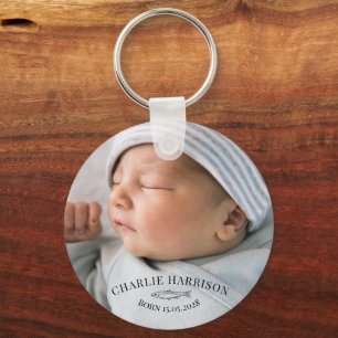 Nautical Newborn Baby Keychain
