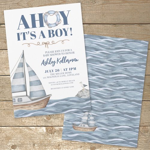 Nautical Ocean Boy Baby Shower