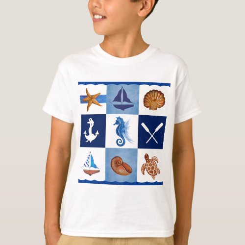 Nautical Ocean Designs T_Shirt