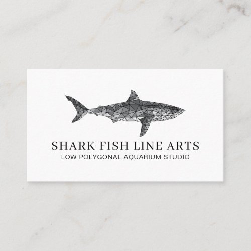 Nautical Ocean Fish Shark Calling Card