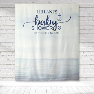 Nautical Ocean Navy Tapestry