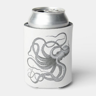 Nautical octopus kraken vintage steampunk antique can cooler