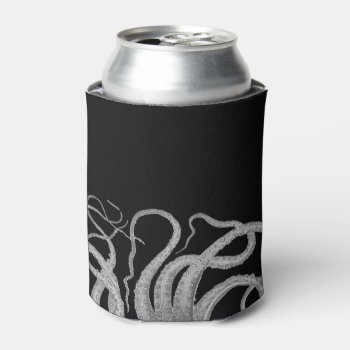 Nautical Octopus Tentacles Vintage Kraken Steampun Can Cooler by iBella at Zazzle