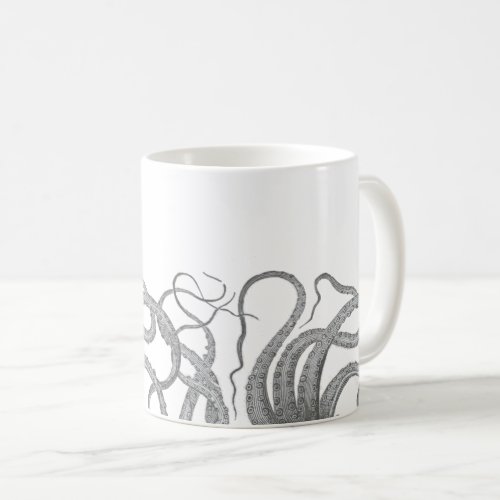 Nautical octopus tentacles vintage kraken steampun coffee mug