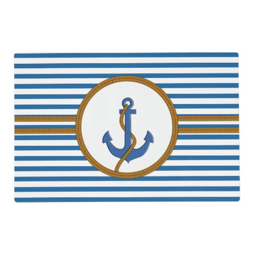 Nautical  paper placemat