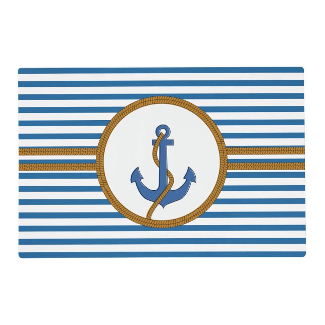 Nautical  paper placemat (Front)