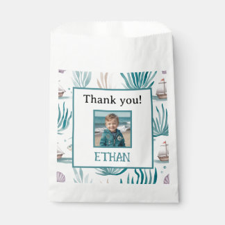 Nautical Party Ocean Birthday Photo Favor Bag