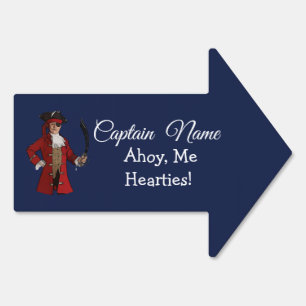 Nautical Party Pirate Boy Sign