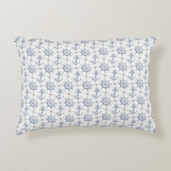 Nautical Pattern Accent Pillow by FantasyPillows at Zazzle