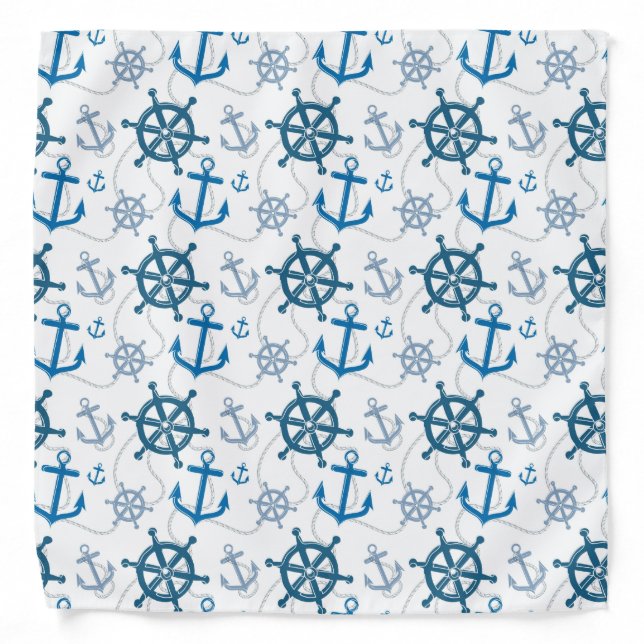 Nautical pattern bandana (Front)