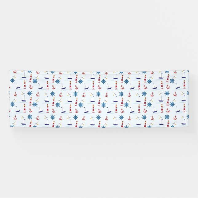 Nautical Pattern Banner (Horizontal)