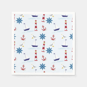 Nautical Pattern Boat Art Nautical Art Pattern Des Napkins