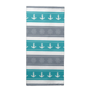 Nautical Pattern Boat Elements Cloth Napkin
