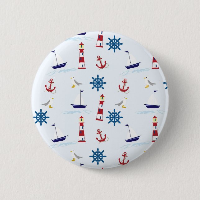 Nautical Pattern Button (Front)
