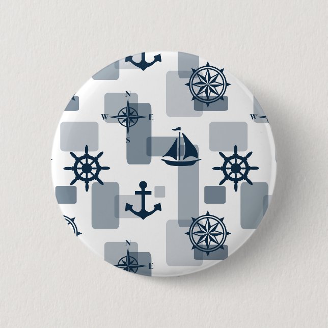 Nautical pattern button (Front)