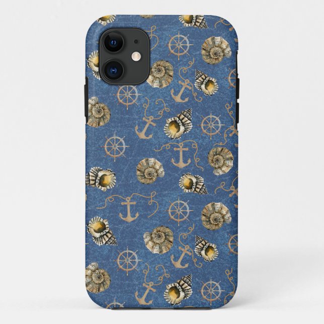 nautical pattern Case-Mate iPhone case (Back)