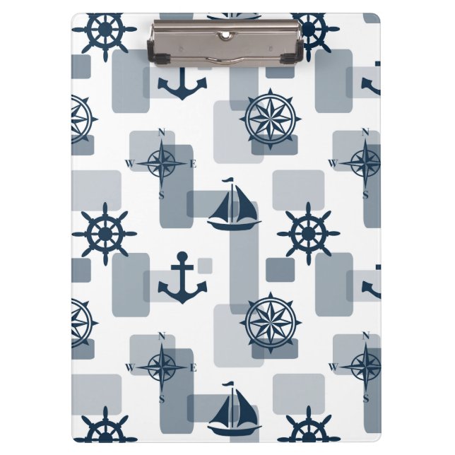 Nautical pattern clipboard (Front)